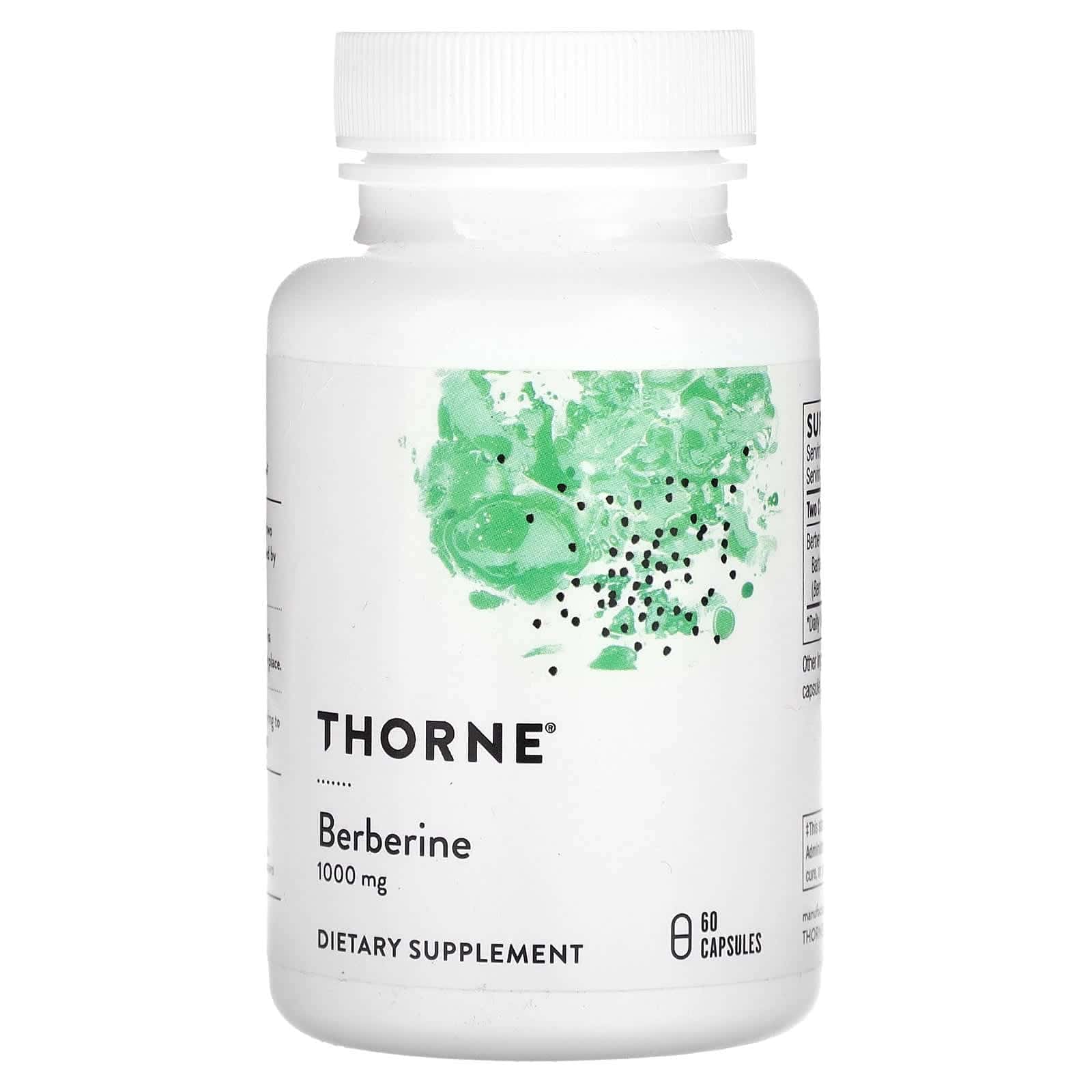 Thorne, Berberina, 500 mg, 60 cápsulas