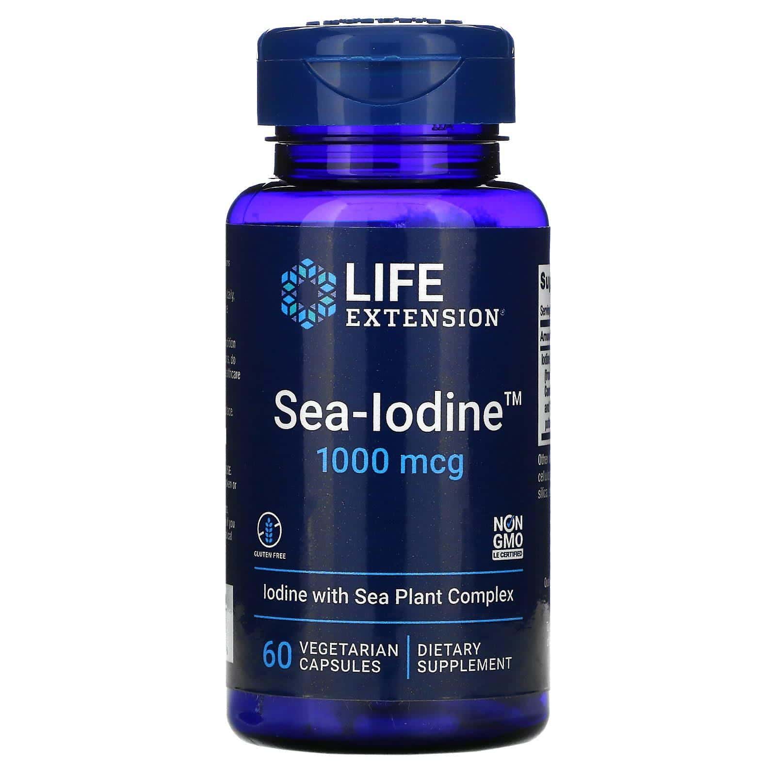 Life Extension, Sea-Iodine, 1000 mcg, 60 cápsulas vegetarianas