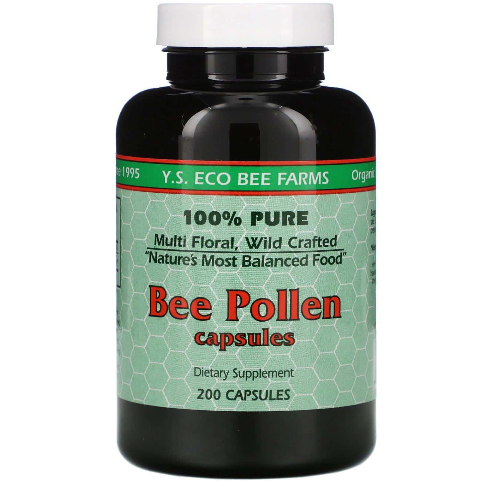 Y.S. Eco Bee Farms, Polen de abeja, 200 cápsulas
