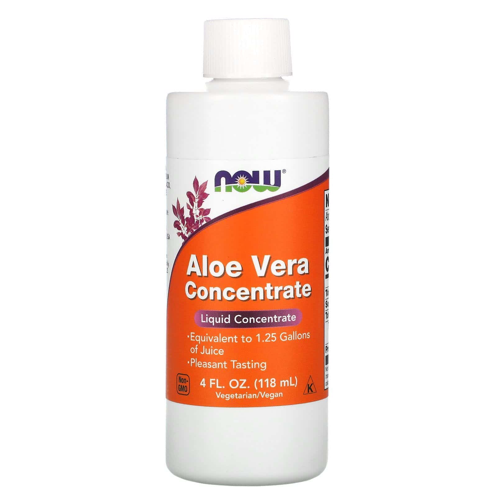 Now Foods, Concentrado de aloe vera, 118 ml (4 oz. líq.)