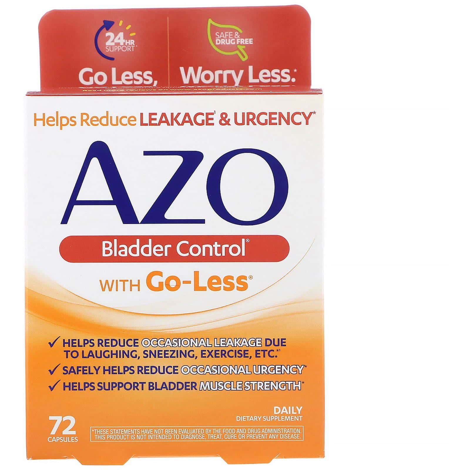 Azo, Control de la vejiga con Go-Less, 72 cápsulas