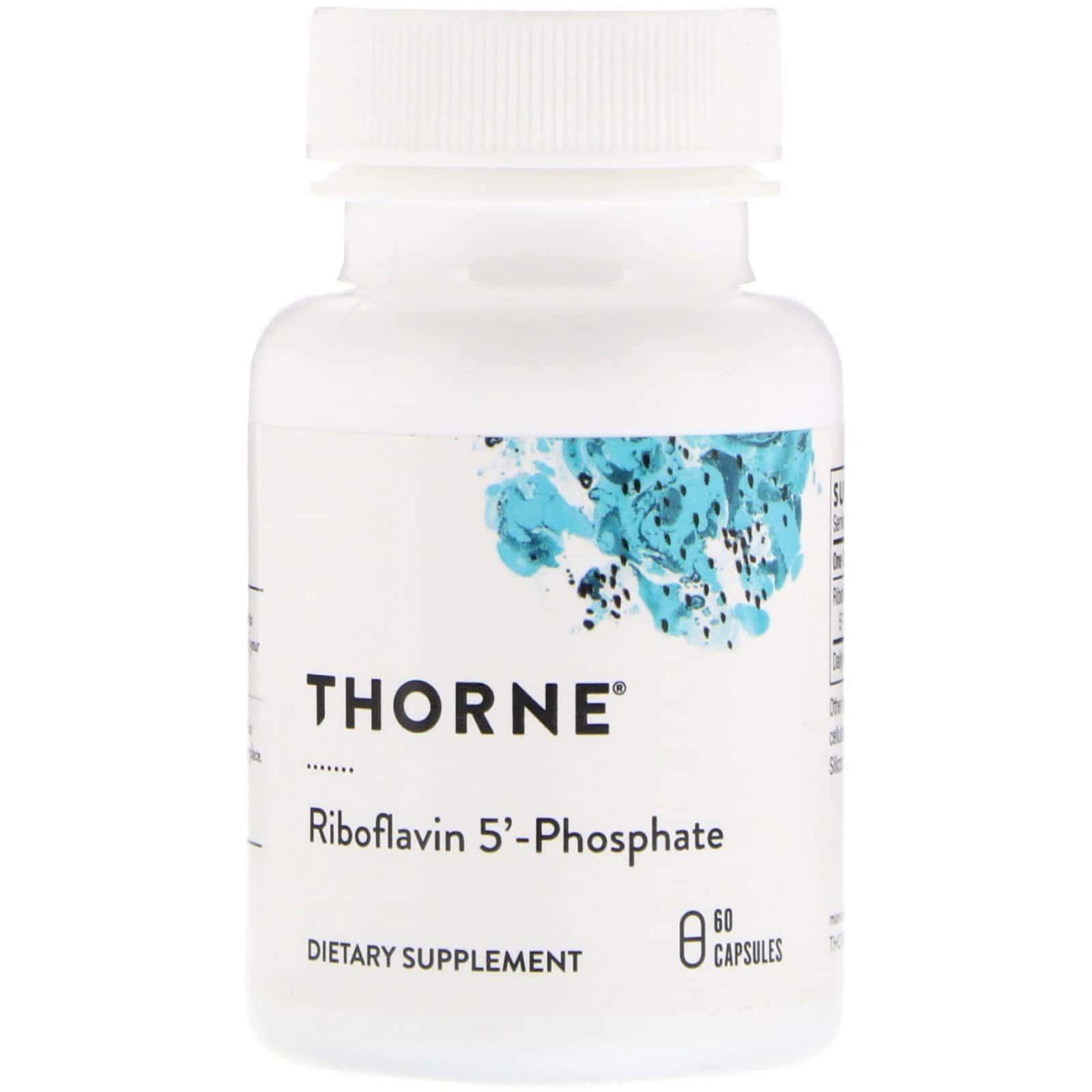 Thorne Research, Riboflavina 5' Fosfato, 60 Cápsulas