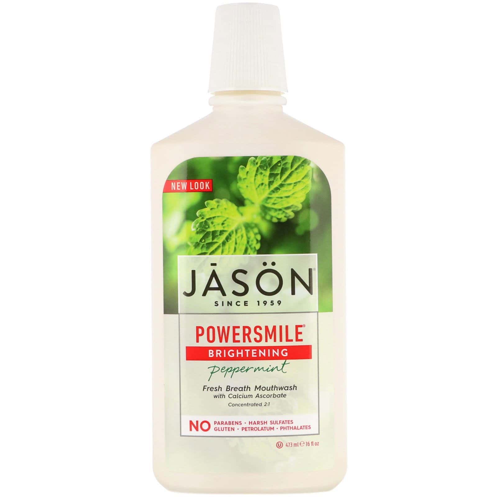 Jason Natural, Powersmile, enjuague bucal blanqueador, 16 onzas líquidas (473 ml)