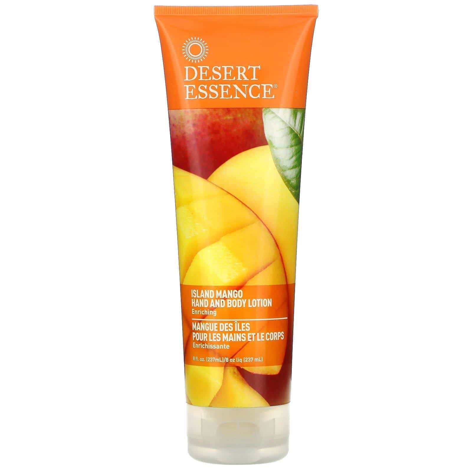 Desert Essence, Loción para cuerpo y manos, mango isleño, 237 ml (8 fl oz)