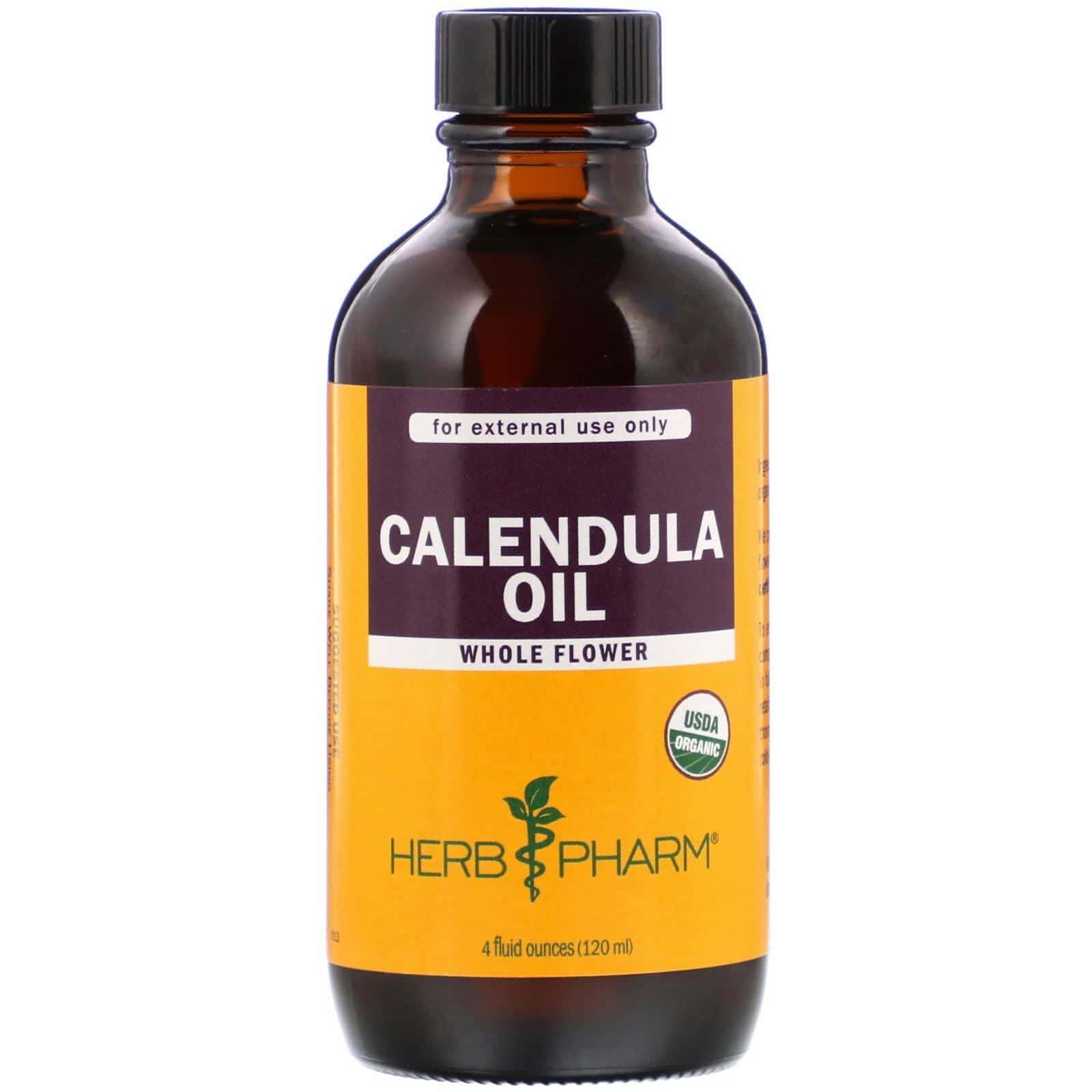 Herb Pharm, Aceite de caléndula orgánico, 4 fl oz (120 ml)