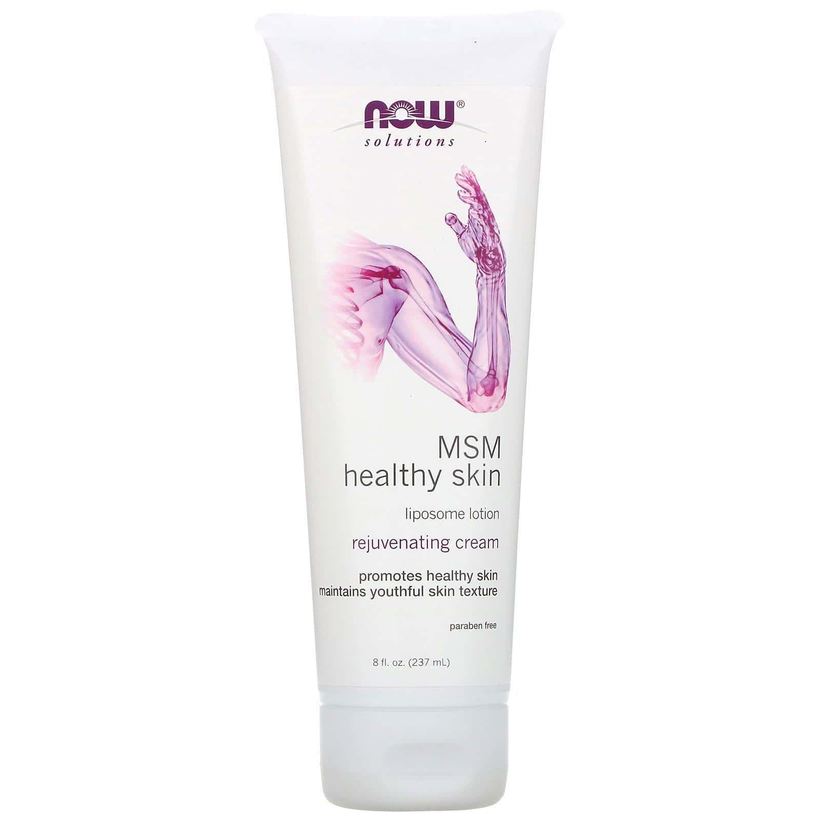 Now Foods, Solutions, MSM piel sana, crema de liposomas, 8 fl oz (237 ml)