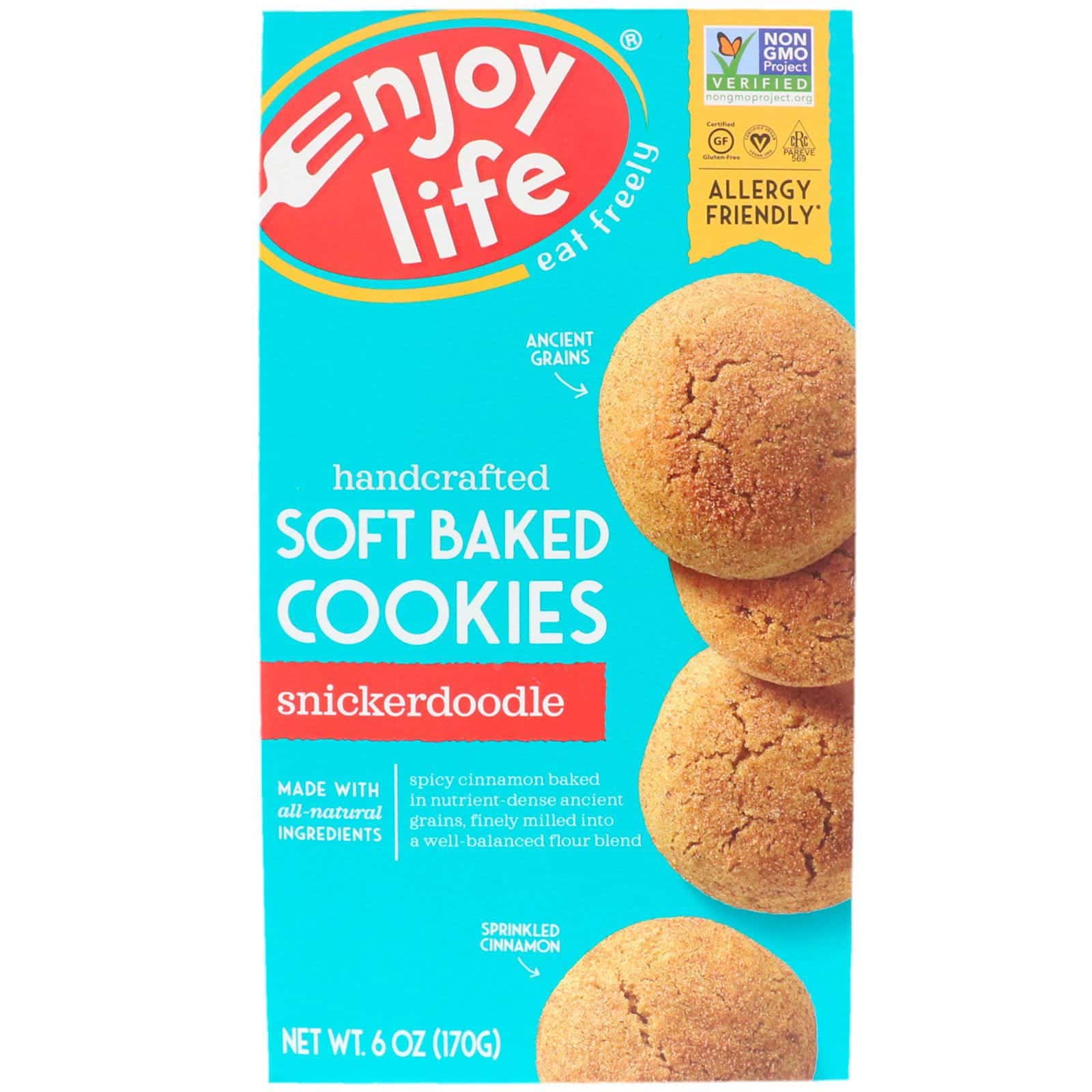 Enjoy Life Foods, Galletas horneado suave, Snickerdoodle, sin gluten, 6 oz (170 g)