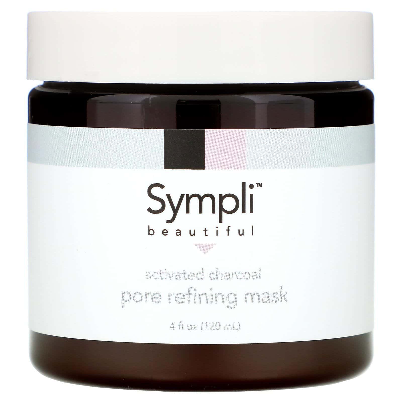 Sympli Beautiful, Mascarilla para achicar los poros con carbón activado, 120 ml (4 oz. líq.)