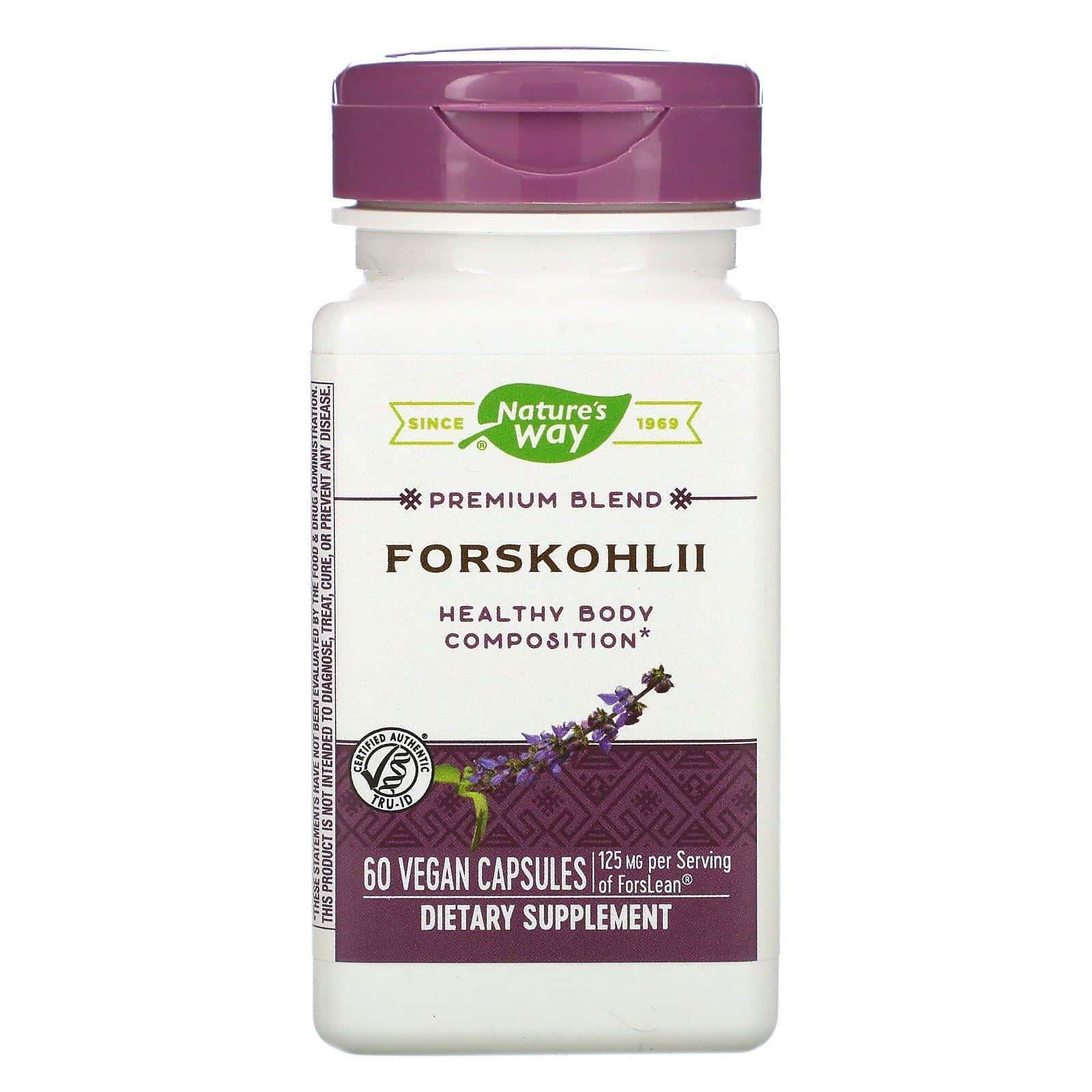 Nature's Way, Forskohlii, 125 mg, 60 Vegan Capsules