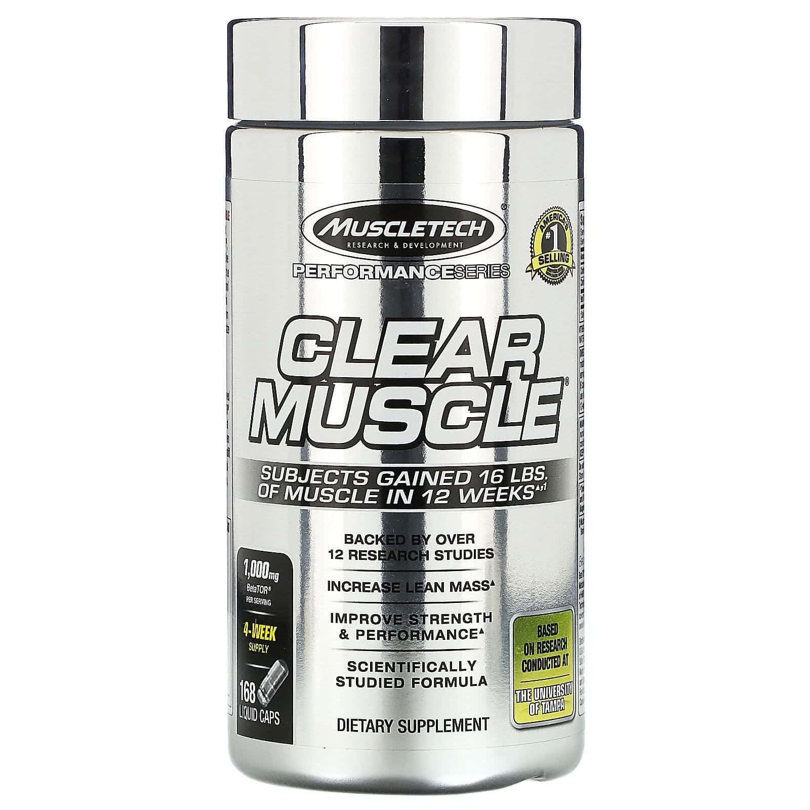 Muscletech, Performance Series, Clear Muscle, 168 Liquid Caps