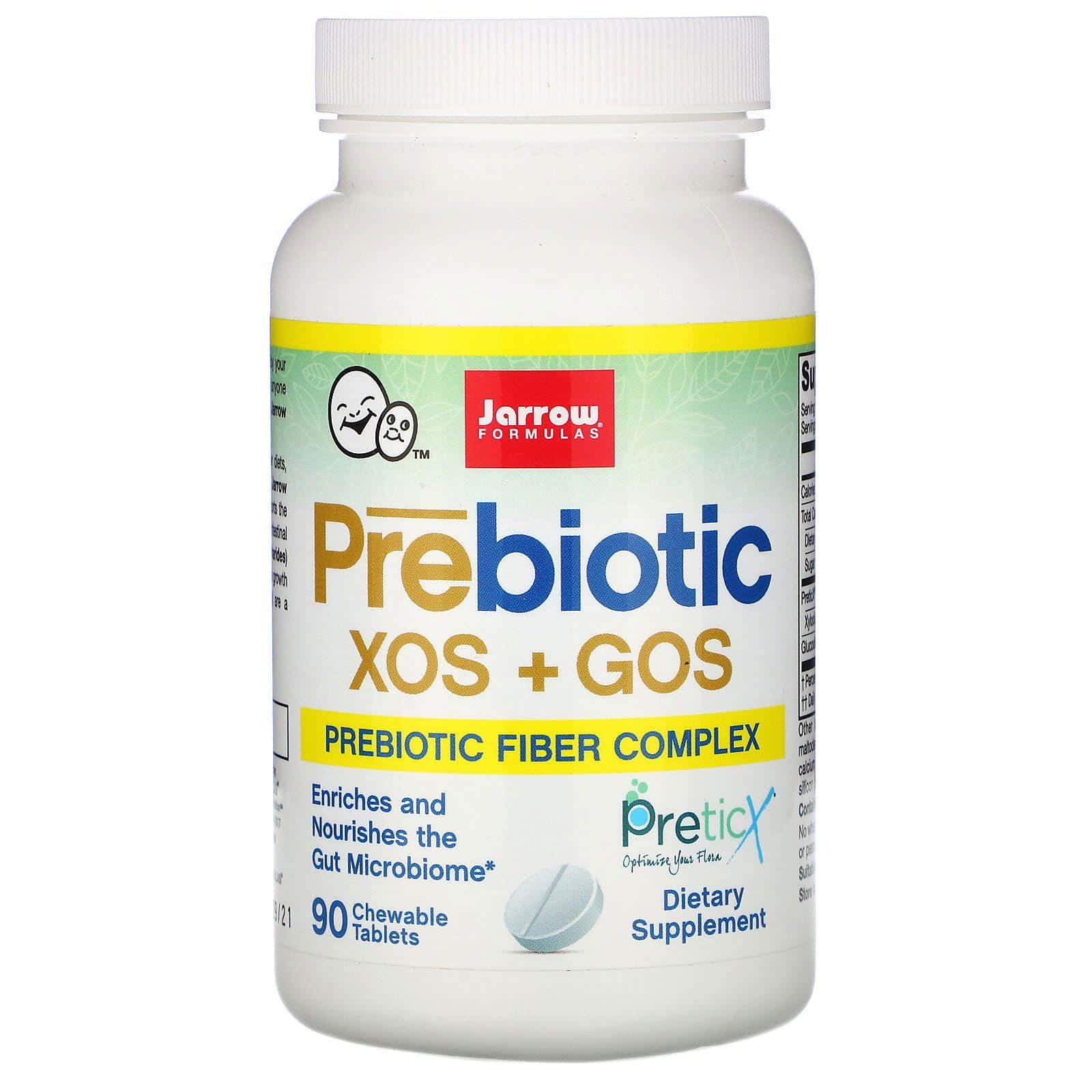 Jarrow Formulas, Prebióticos XOS+GOS, 90 tabletas masticables