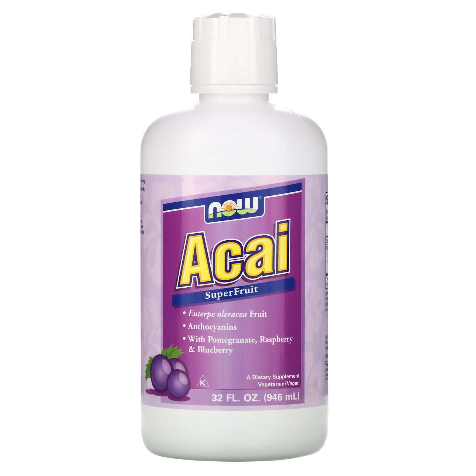 Now Foods, Jugo de superfruta acai, 32 fl oz (946 ml)