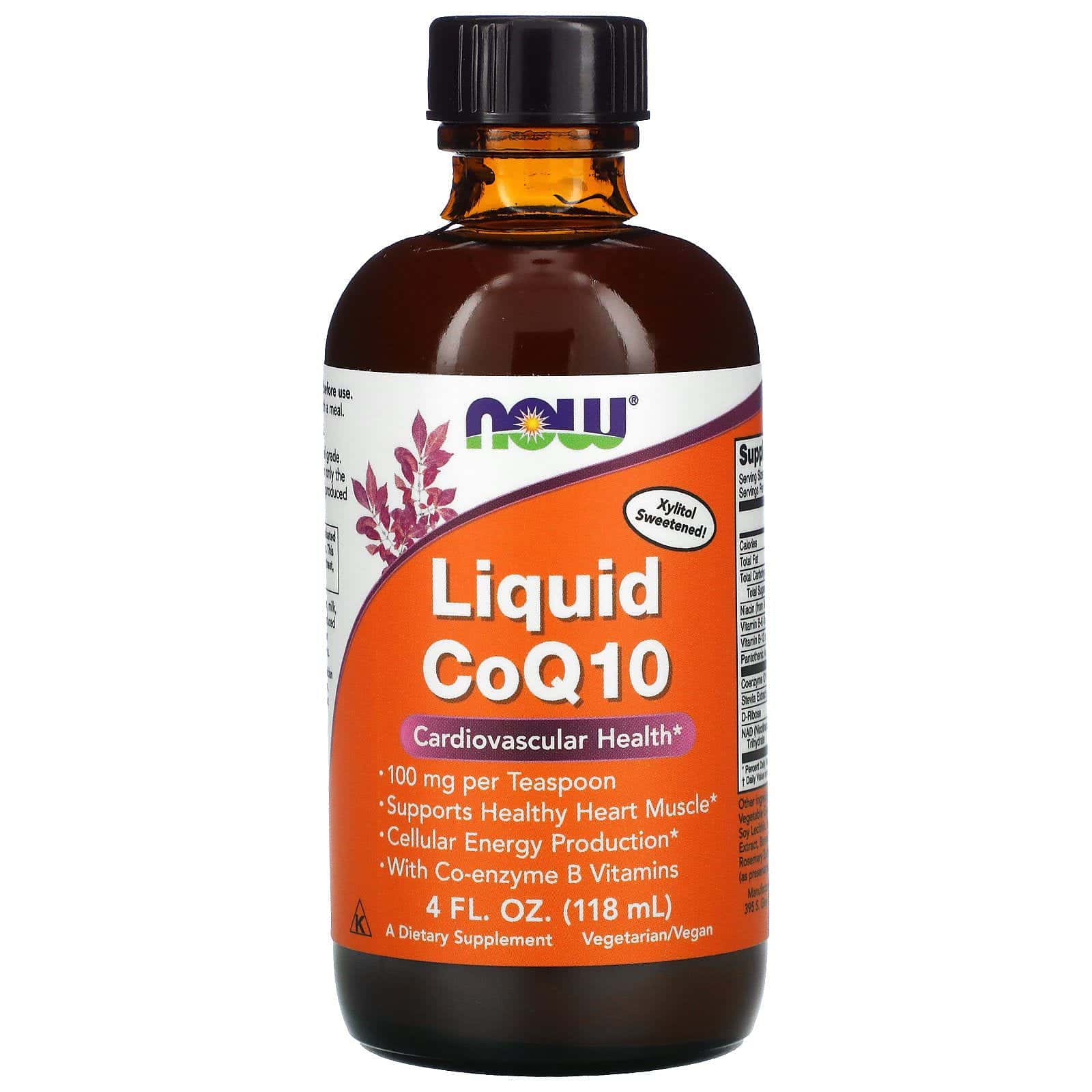 Now Foods, CoQ10 líquida, 100 mg, 118 ml (4 oz. líq.)