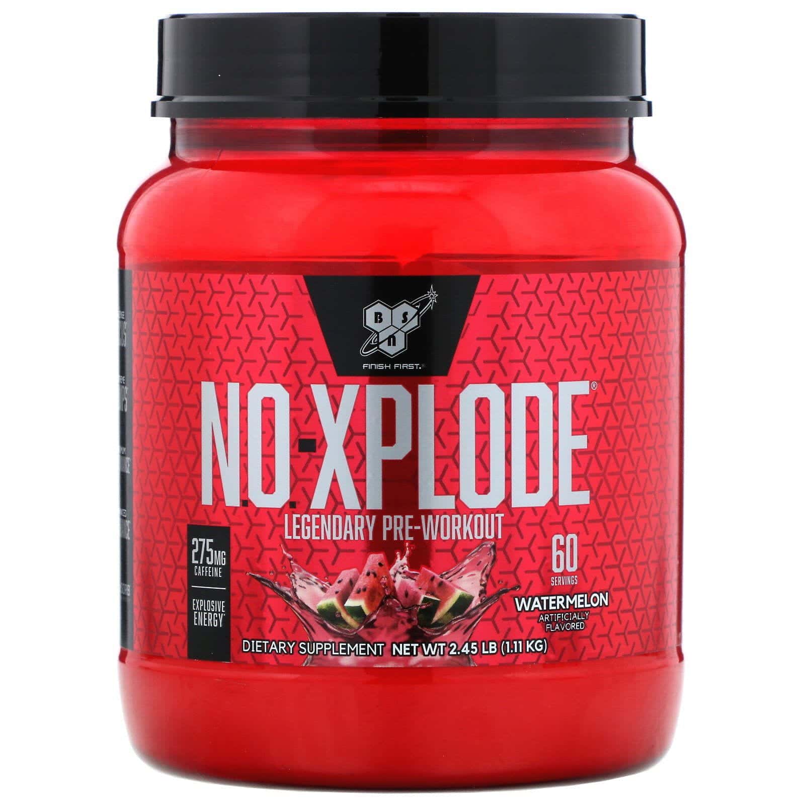 BSN, N.O.-Xplode, Preentrenamiento legendario, Sandía, 1,11 kg (2,45 lb)