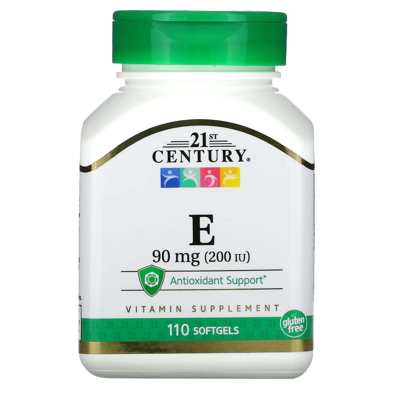21st Century, Vitamina E, 90 mg (200 UI), 110 cápsulas blandas