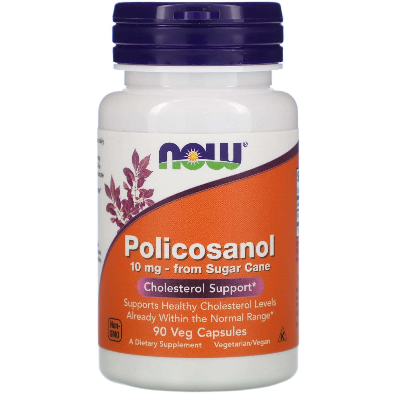 Now Foods, Policosanol, 10 mg, 90 cápsulas vegetarianas