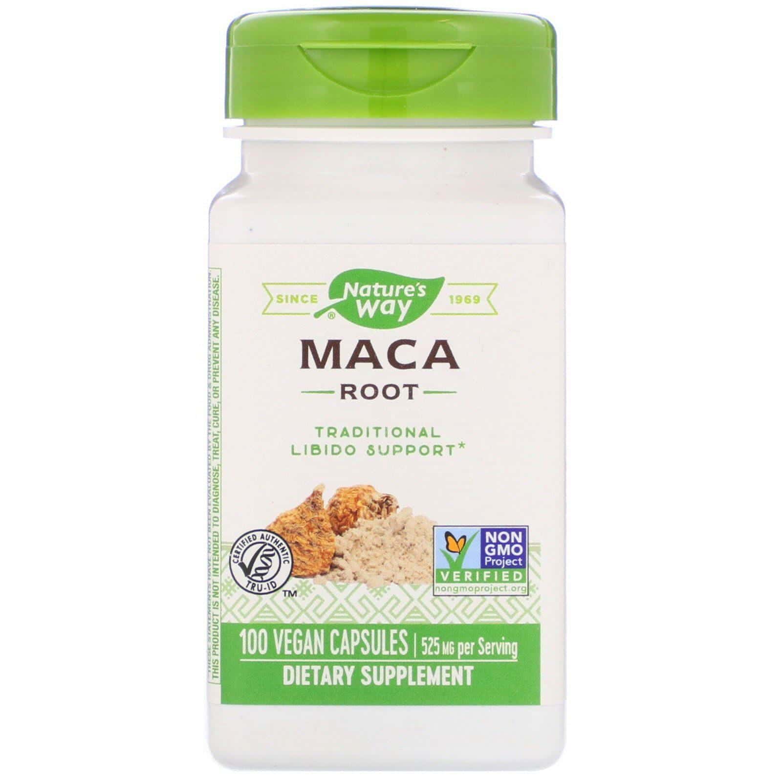 Nature's Way, Raíz de maca, 525 mg, 100 cápsulas veganas