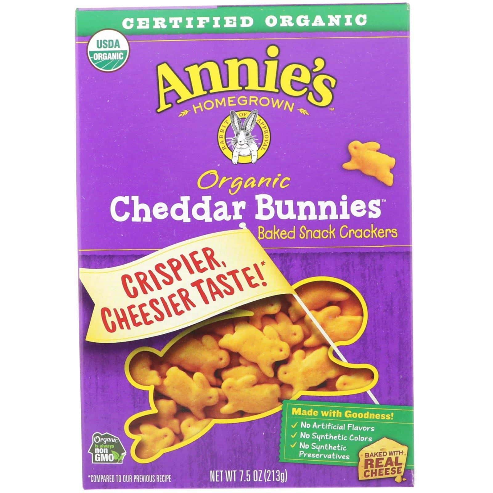 Annie's Homegrown, Cheddar Bunnies, Baked Snack Crackers, 7.5 oz (213 g)