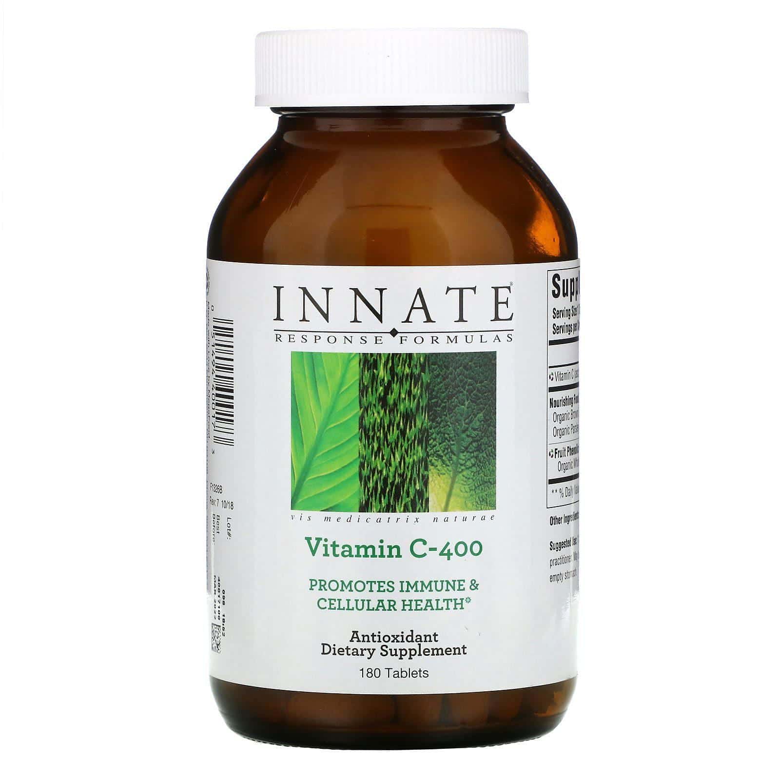 Innate Response Formulas, Vitamina C-400, 180 comprimidos