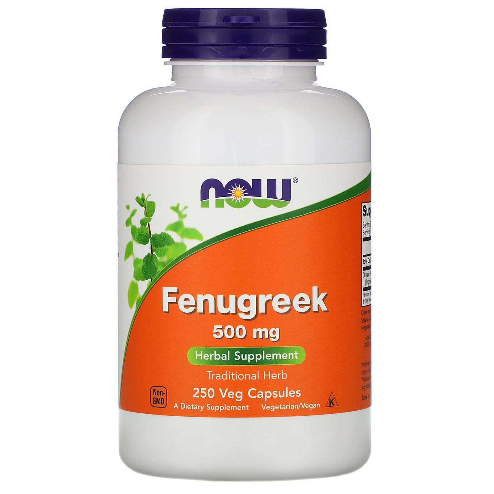 Now Foods, Fenugreek, 500 mg, 250 Veg Capsules