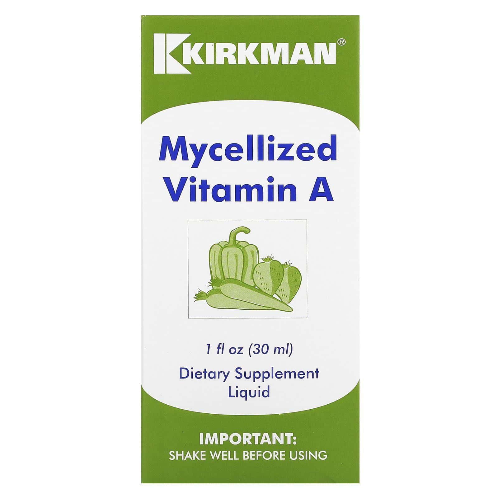 Kirkman Labs, Vitamina A Micelizada Líquida, 1 fl oz (30 ml)