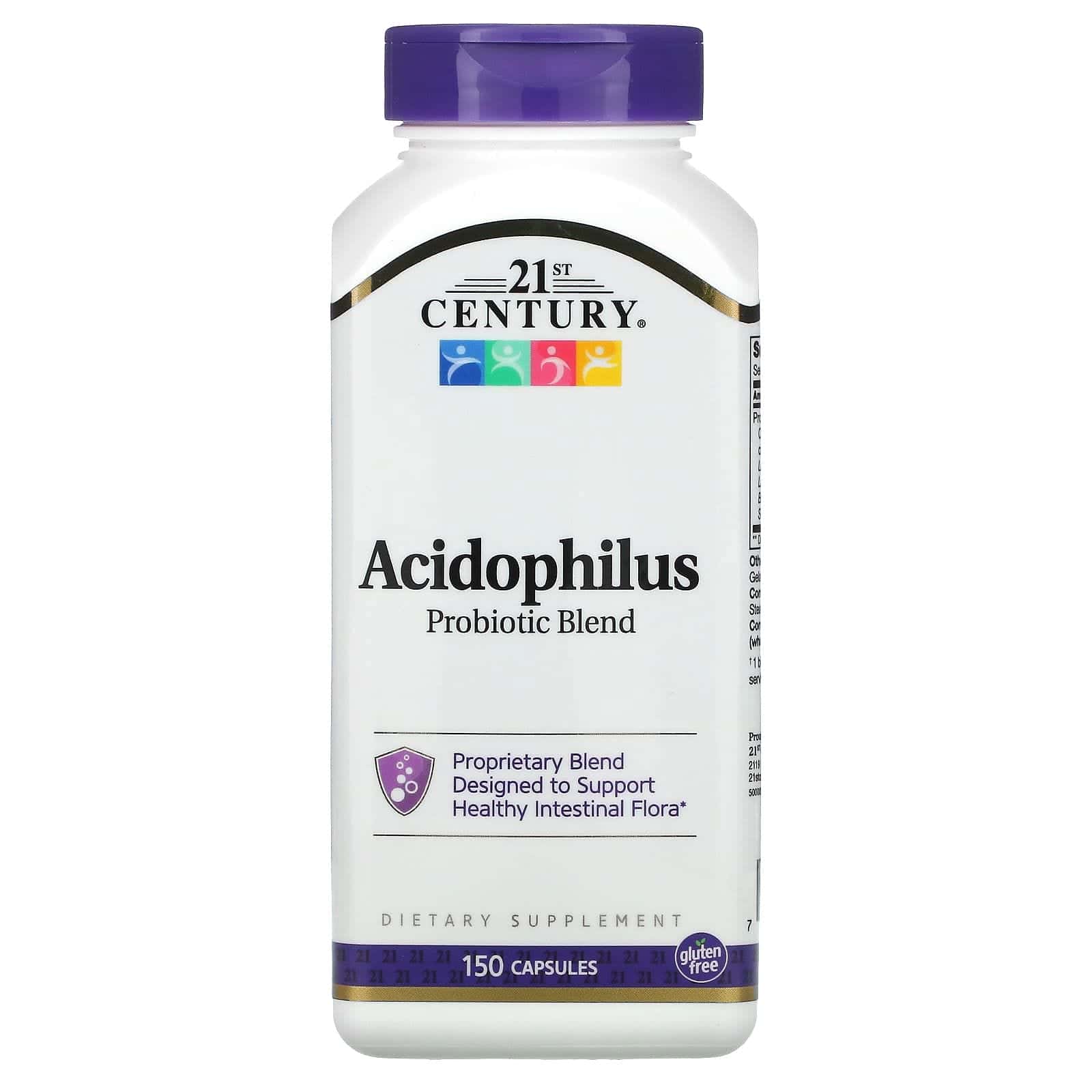21st Century, Mezcla de probióticos Acidophilus, 150 cápsulas