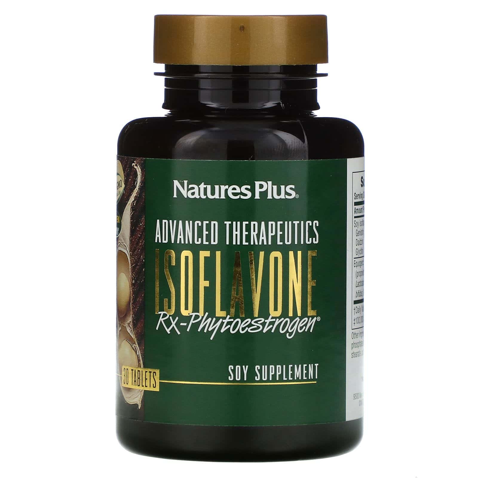 Nature's Plus, Terapéutica avanzada, isoflavone Rx-fitoestrógeno, 30 comprimidos
