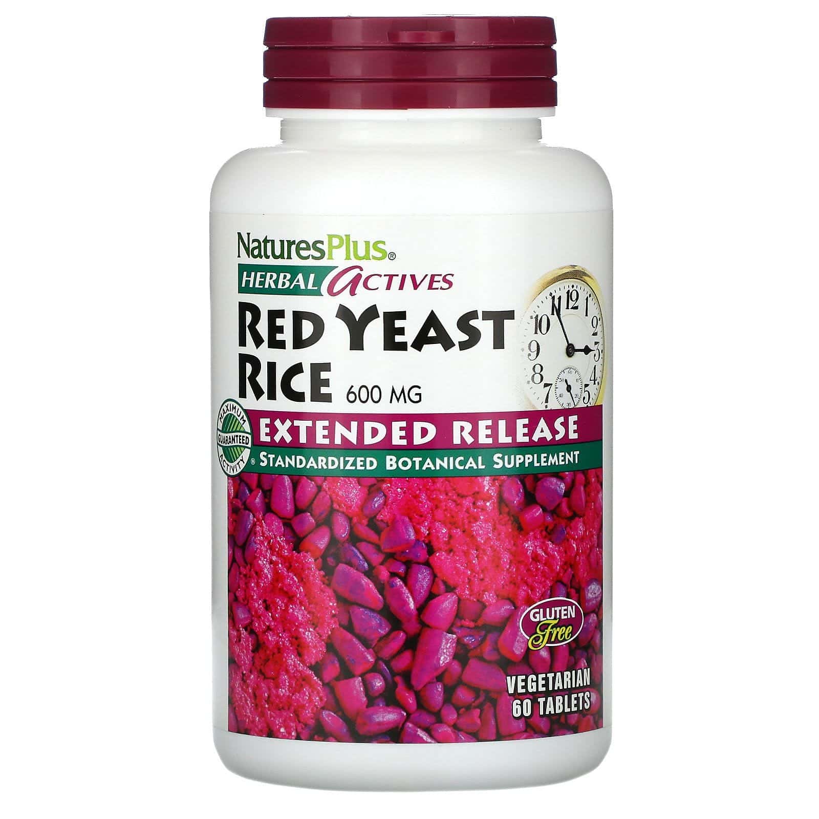 Nature's Plus, Activos de hierbas, arroz de levadura roja, 600 mg, 60 comprimidos