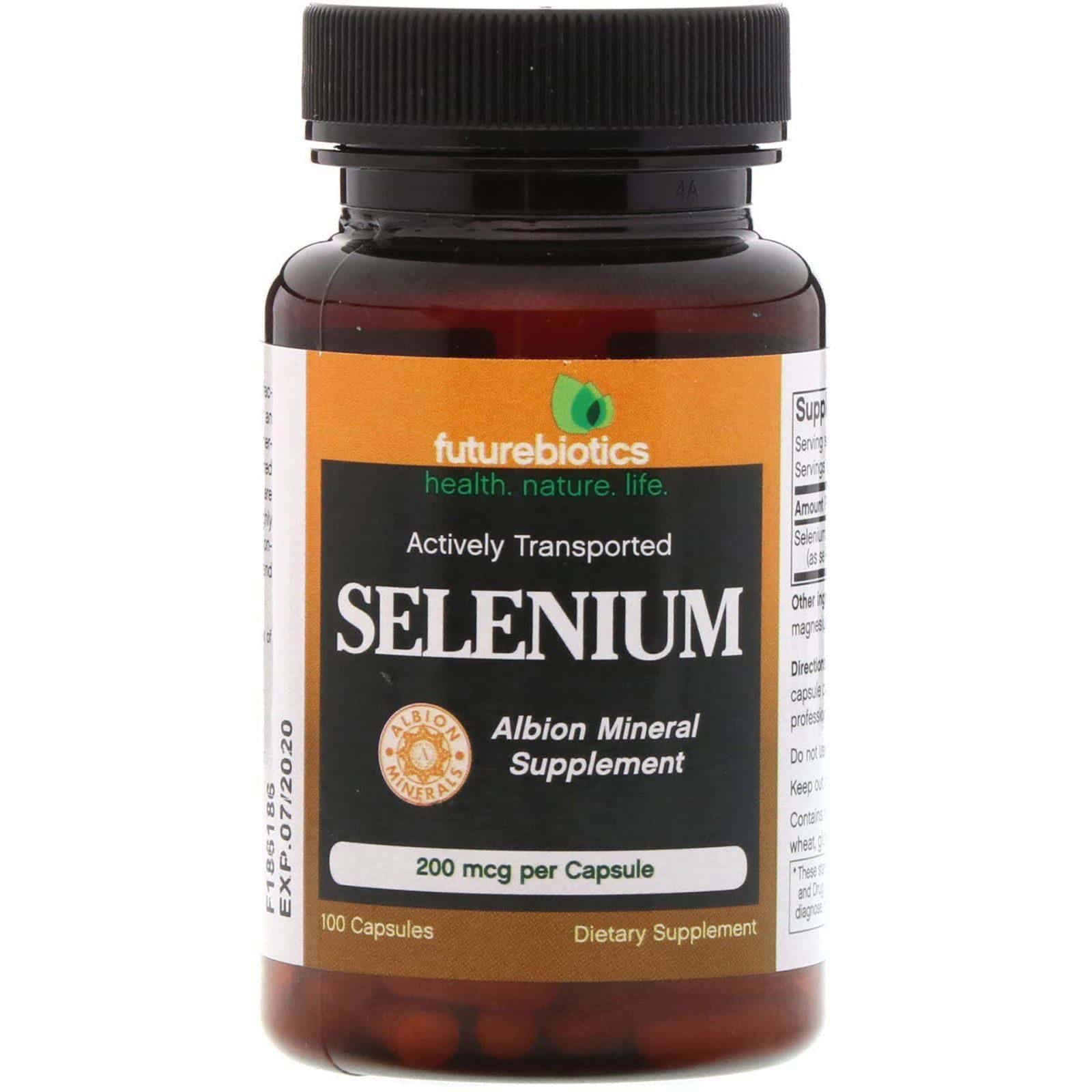 FutureBiotics, Selenio, 200 mcg, 100 Capsulas