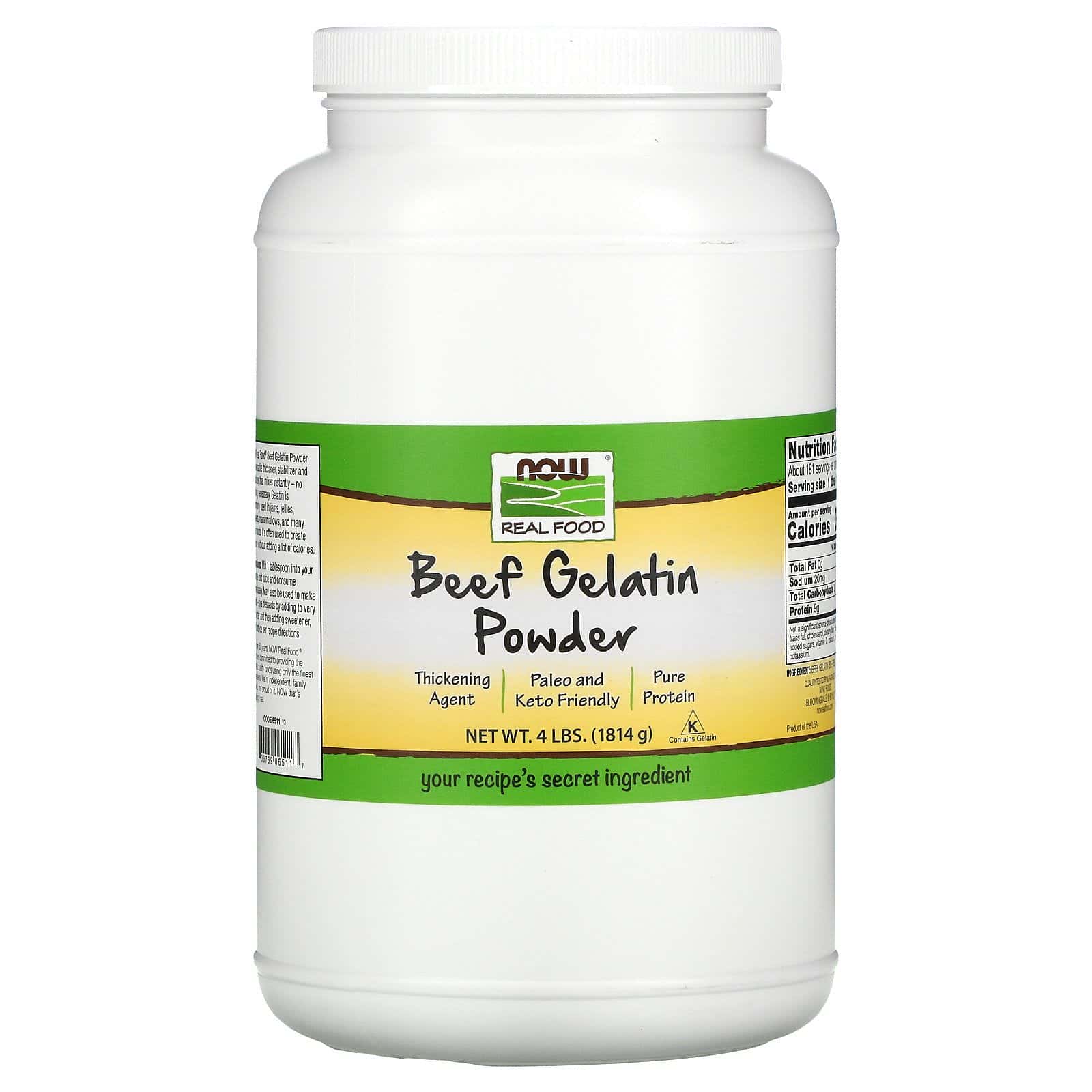Now Foods, Gelatina de carne en polvo, 4 lbs (1814 g)