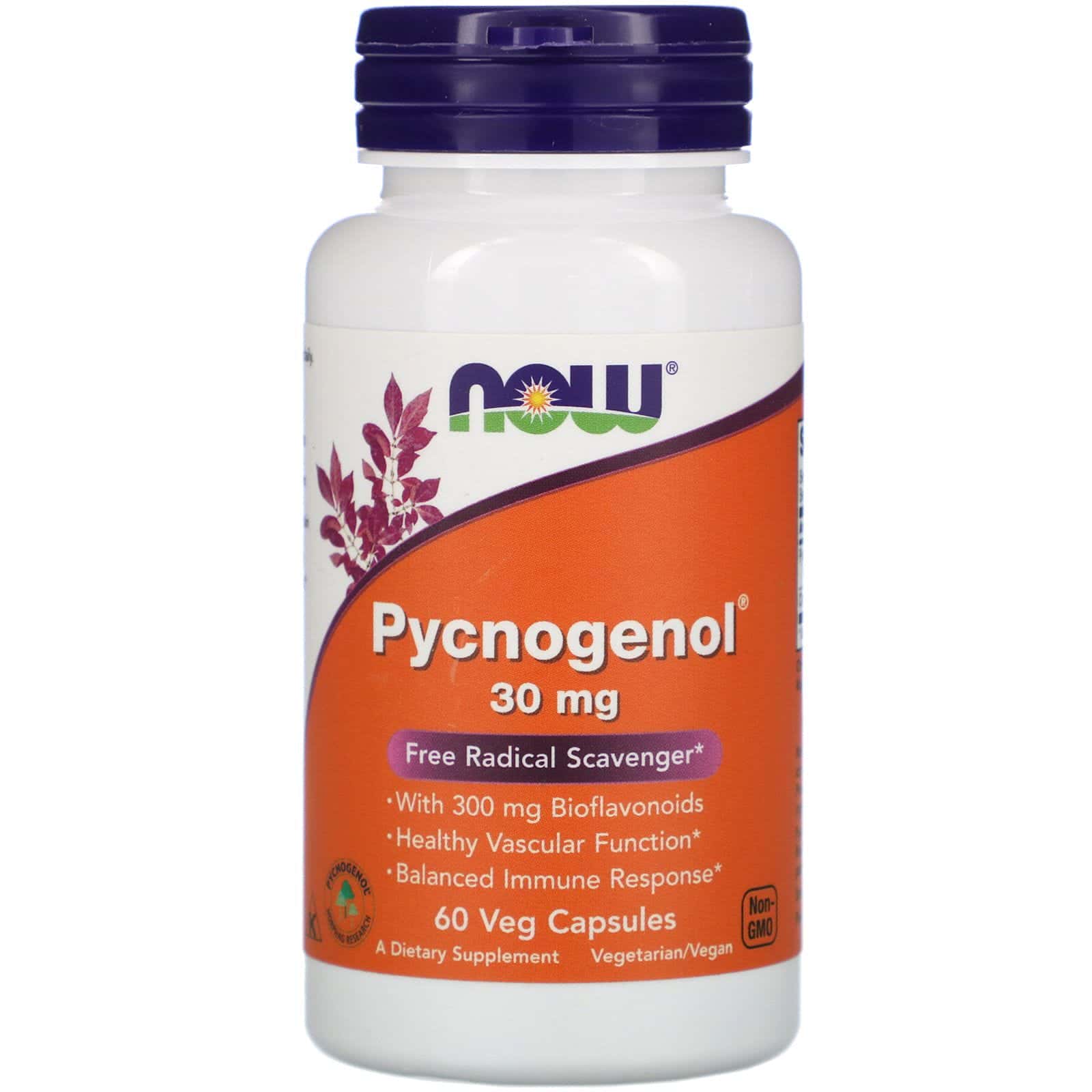 Now Foods, Pycnogenol, 30 mg, 60 cápsulas vegetales