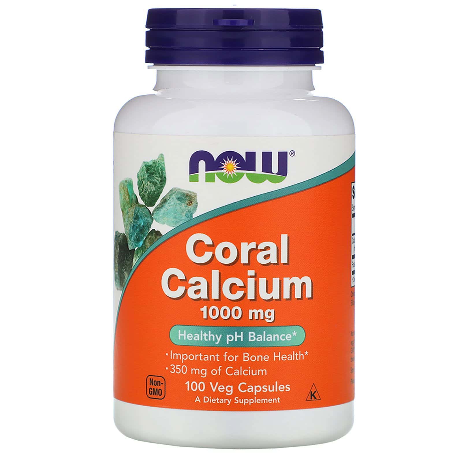 Now Foods, Coral Calcium, 1000 mg, 100 cápsulas vegetales