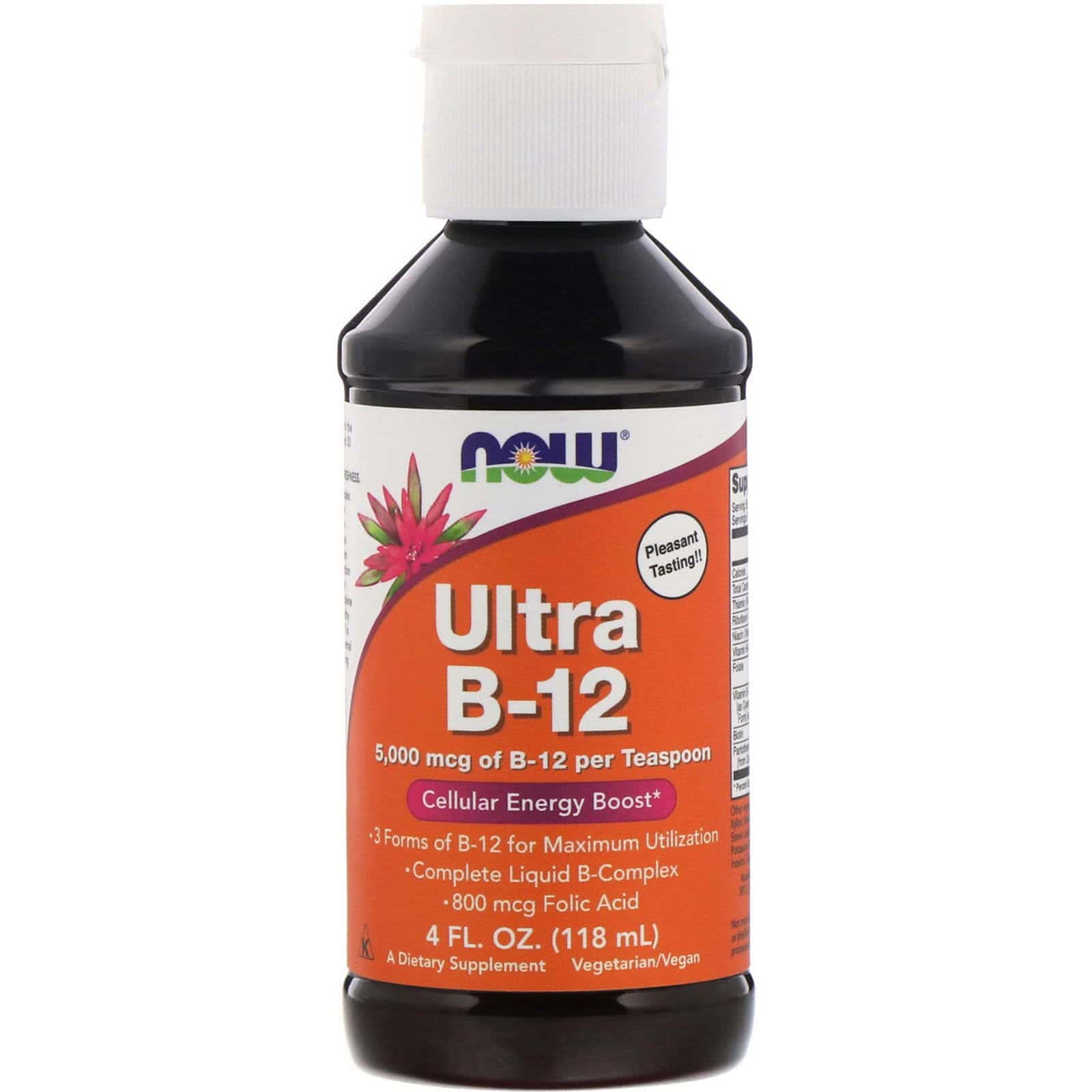 Now Foods, Ultra B-12, 5000 mcg, 4 oz líquidas (118 ml)