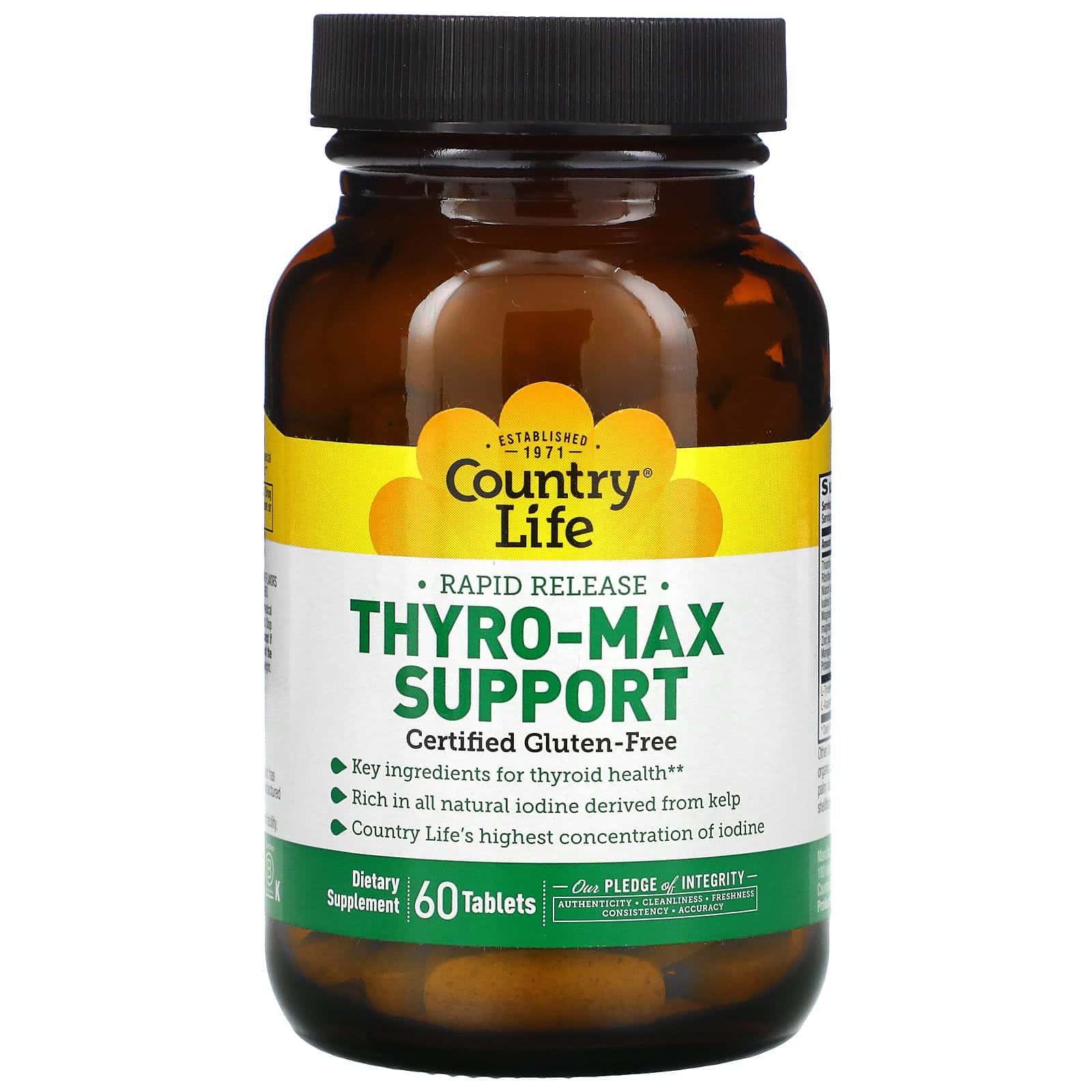 Country Life, Thyro-Max Support, 60 Cápsulas