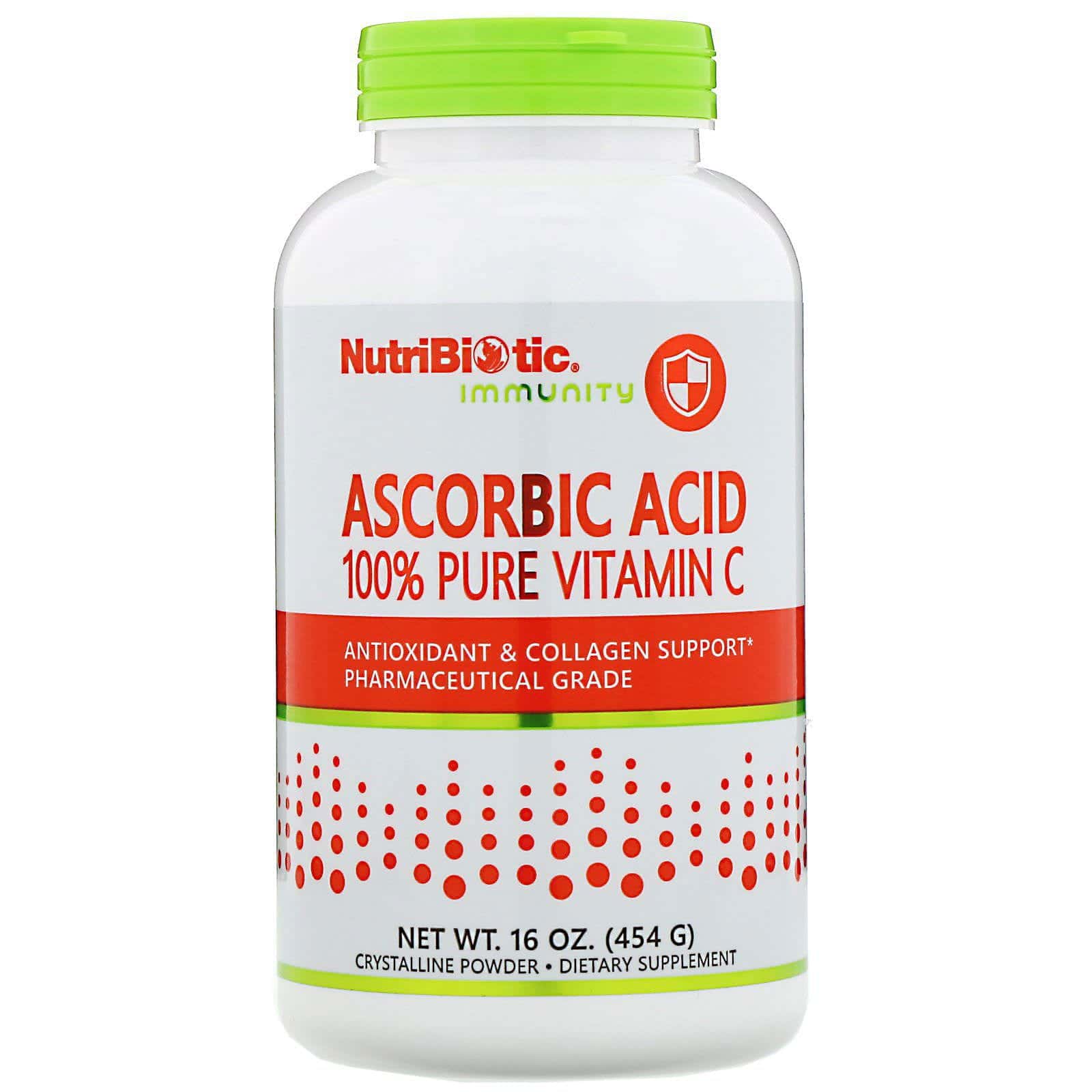 NutriBiotic, Inmunidad, Ácido ascórbico, 100 % pura vitamina C, 454 g (16 oz)