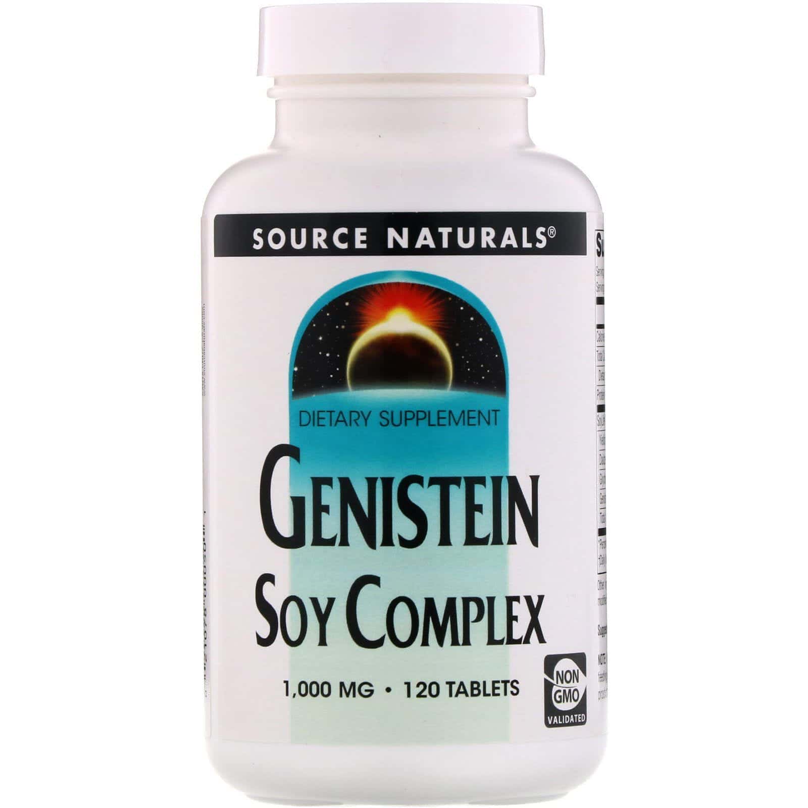 Source Naturals, Genisteína, complejo de soya, 1,000 mg, 120 tabletas