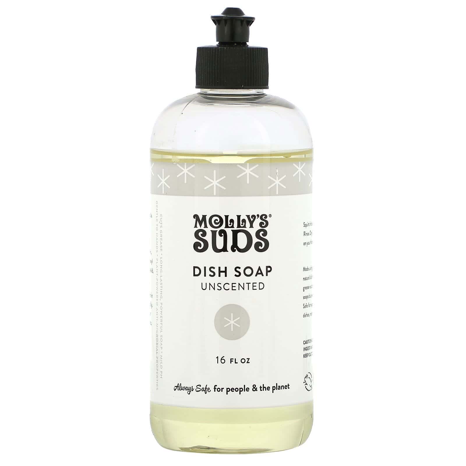 Molly's Suds, Detergente para lavar los platos, sin fragancia, 16 oz. líq.