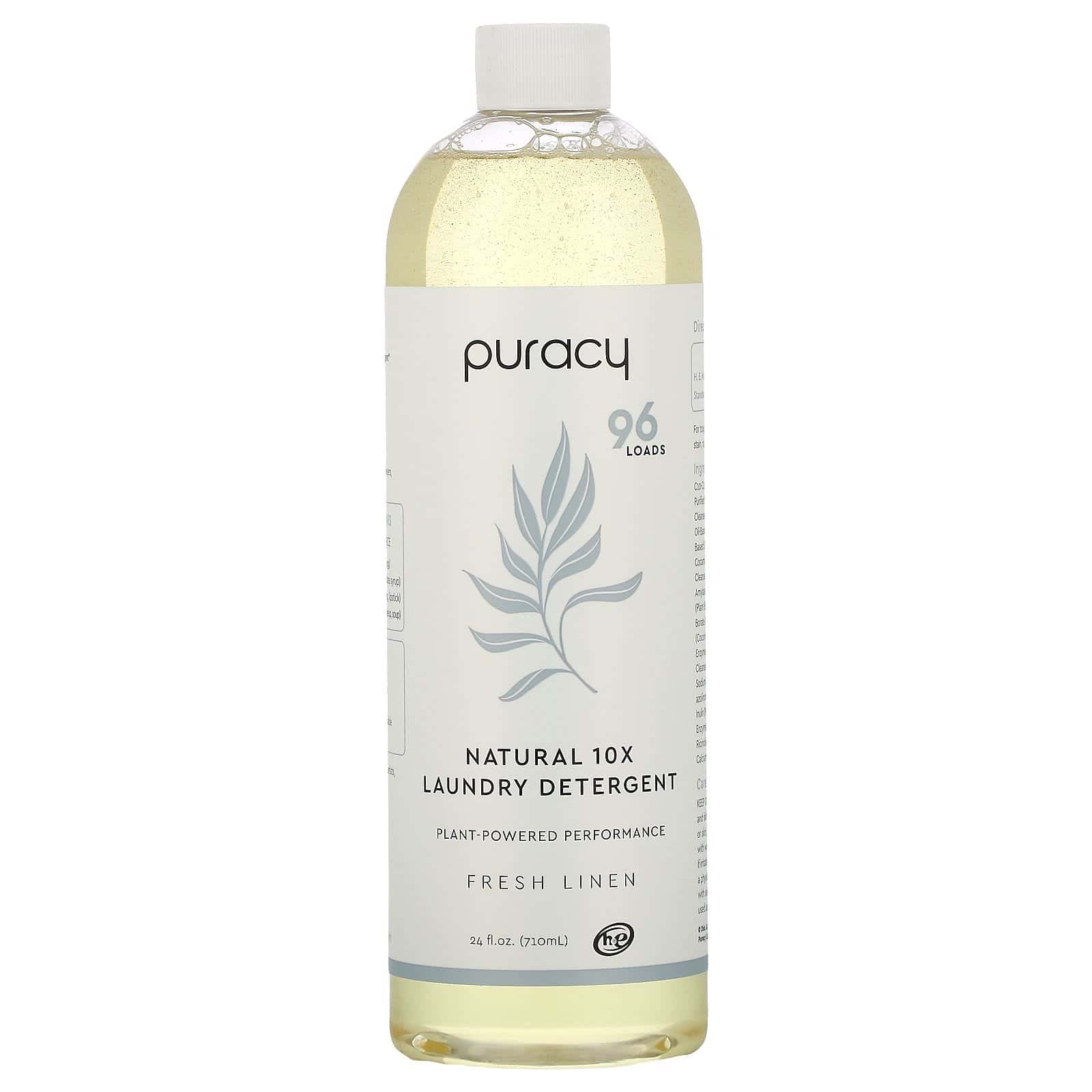 Puracy, Natural 10X Laundry Detergent, Free Linen , 24 fl oz (710 ml)