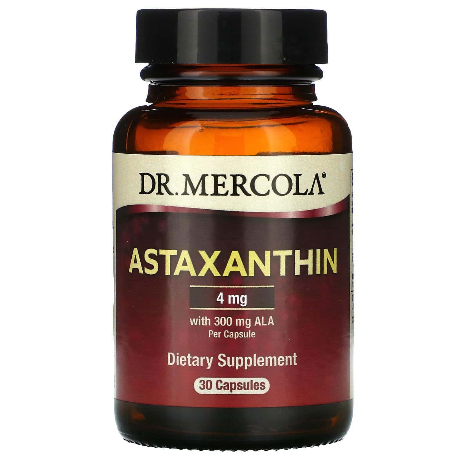 Dr. Mercola, Astaxantina, 30 cápsulas
