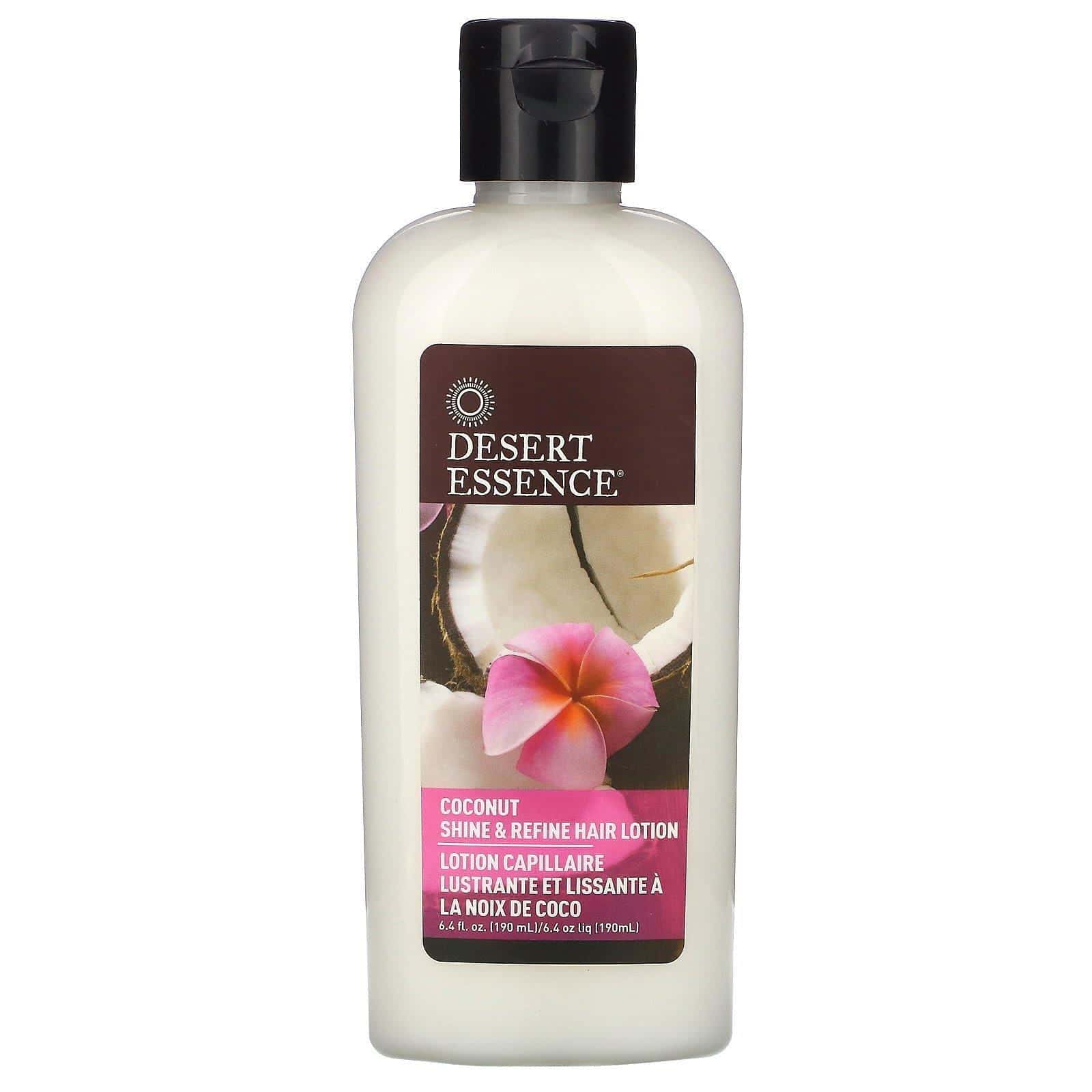 Desert Essence, Loción para mejorar y dar brillo al cabello, coco, 6.4 fl oz (190 ml)