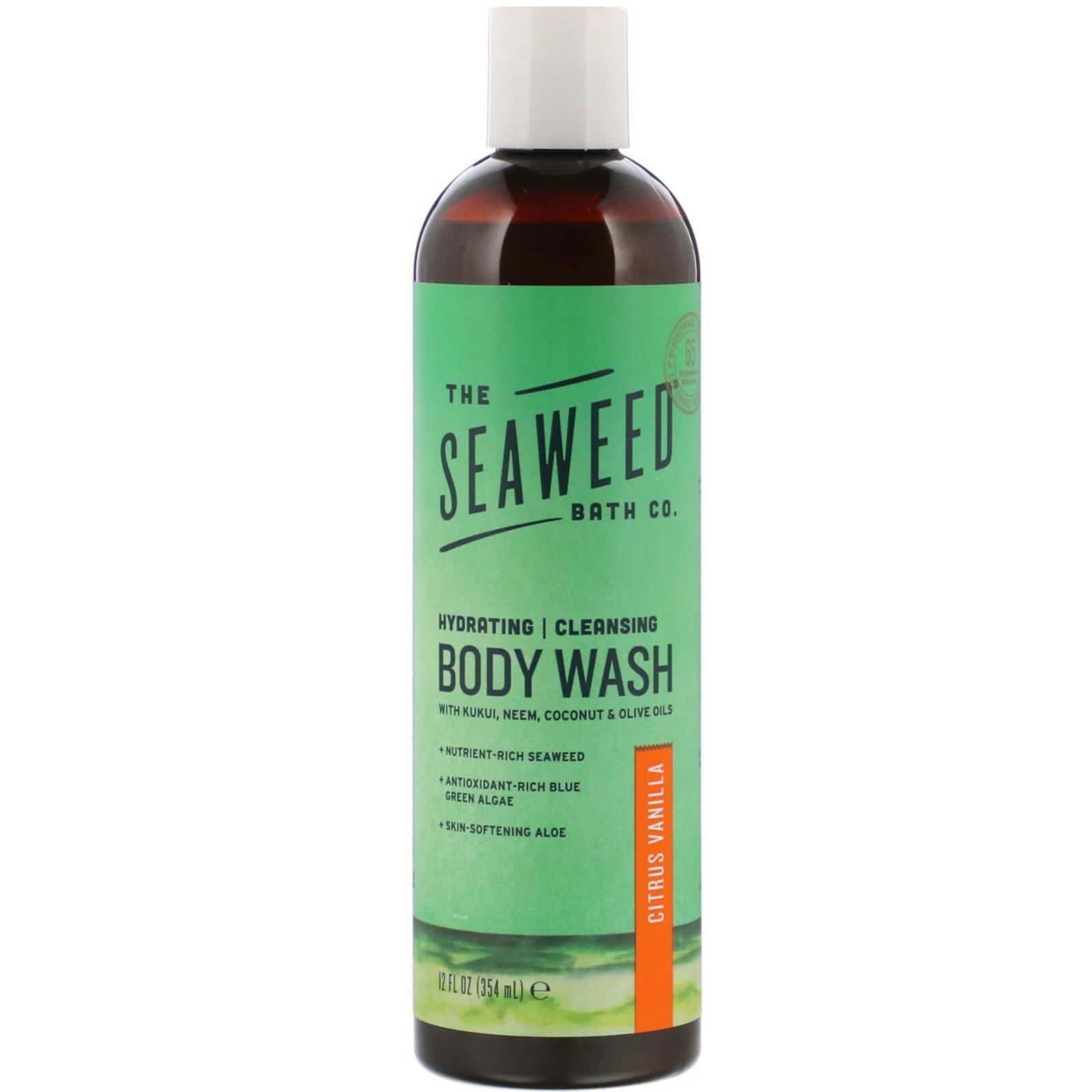 The Seaweed Bath Co., Jabón líquido para el cuerpo, Limpieza hidratante, Vainilla cítrica, 354 ml (12 oz. líq.)