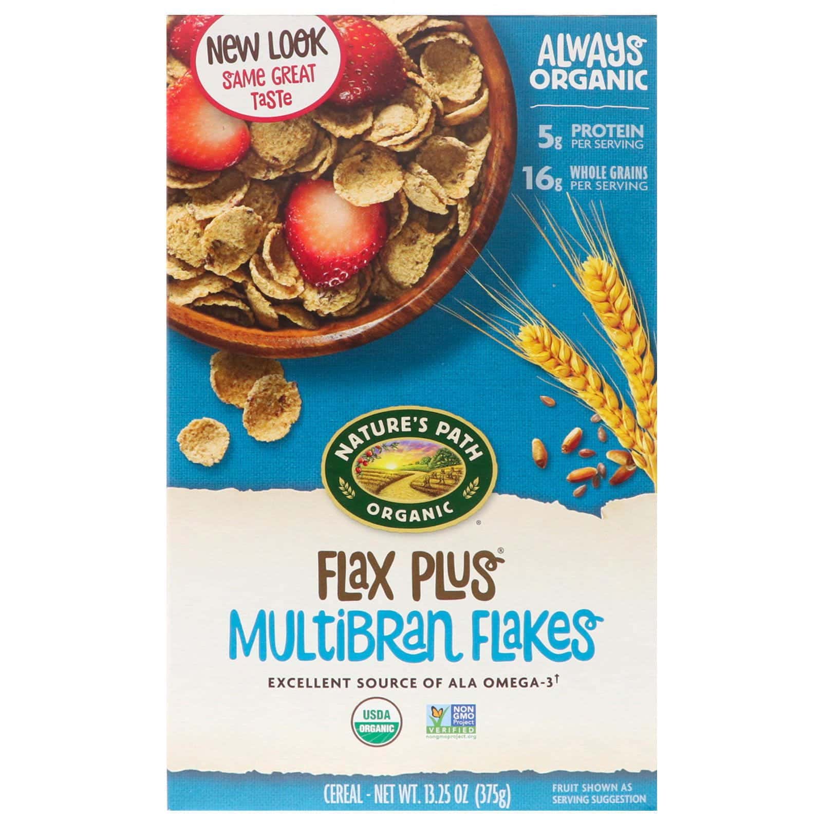 Nature's Path, Cereal de hojuelas multisalvado lino plus, orgánico, 13.25 oz (375 g)