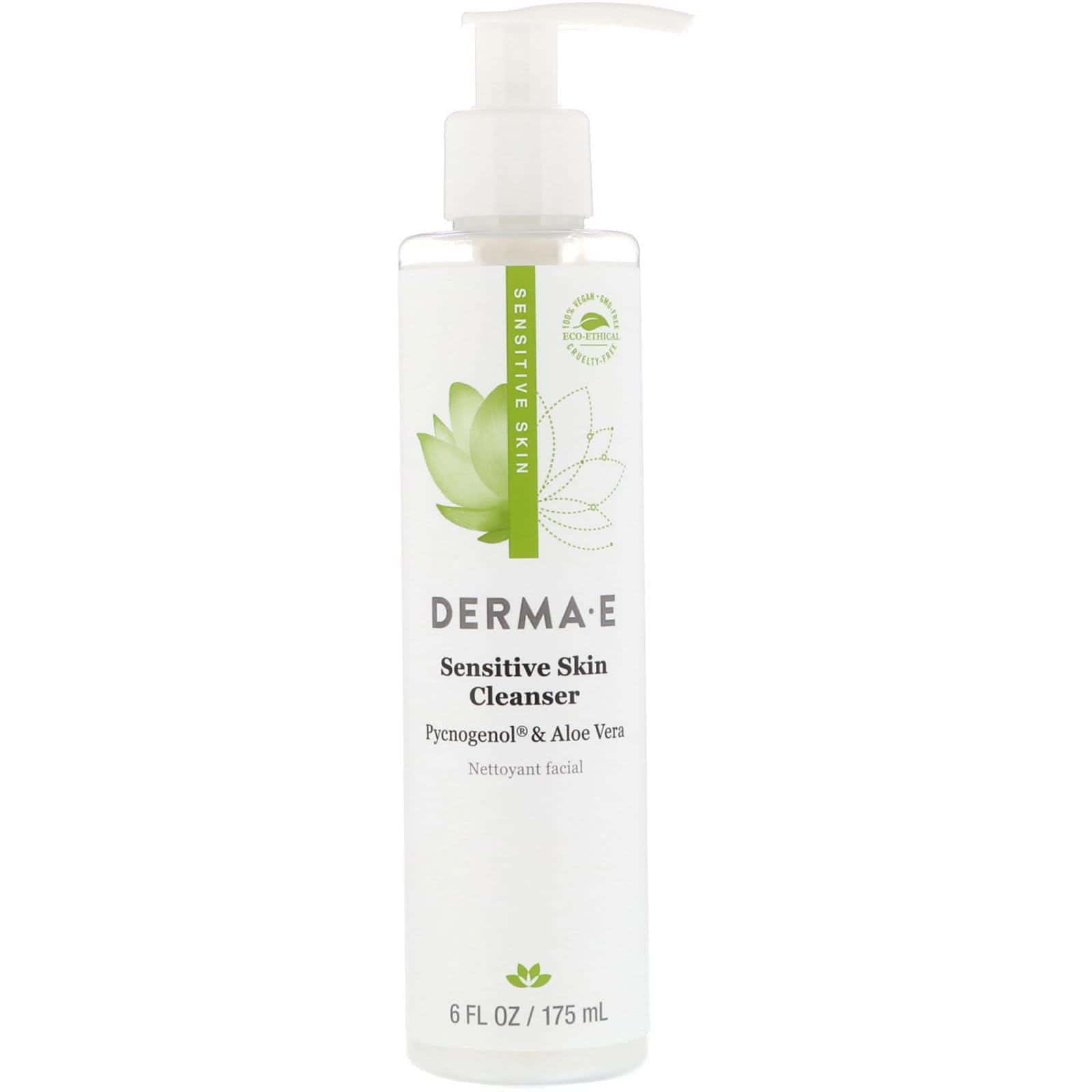 Derma E, Limpiador de la piel sensible, 6 fl oz (175 ml)
