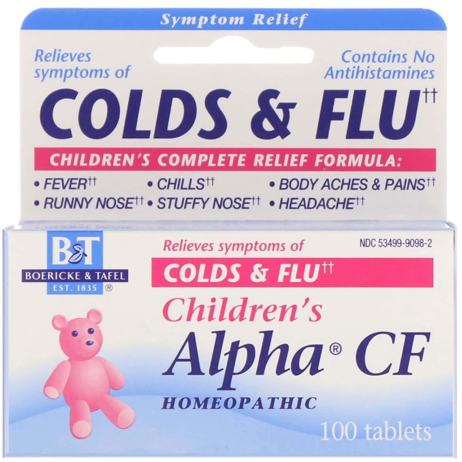 Boericke & Tafel, Alpha CF para Niños, 100 Comprimidos