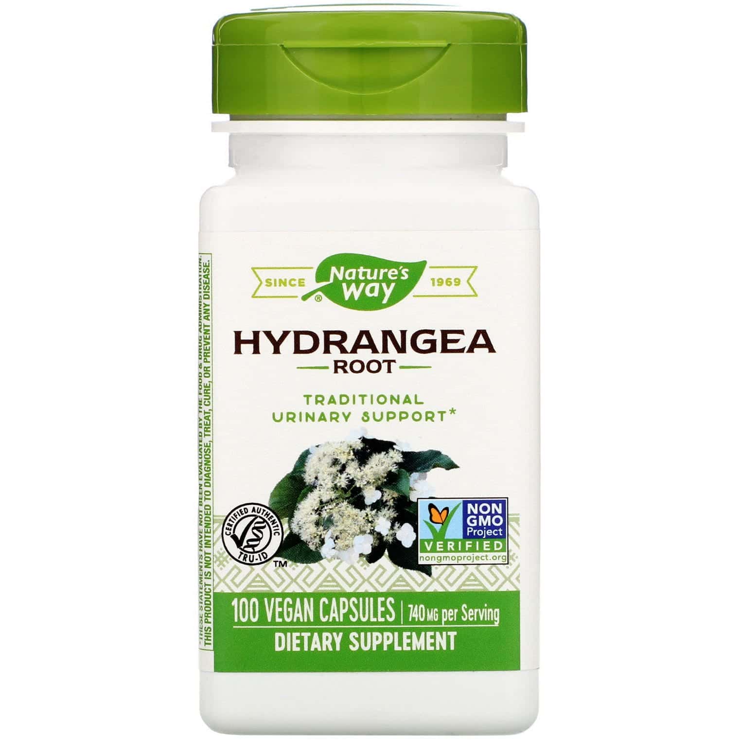 Nature's Way, Hydrangea Root, 740 mg, 100 Vegan Capsules