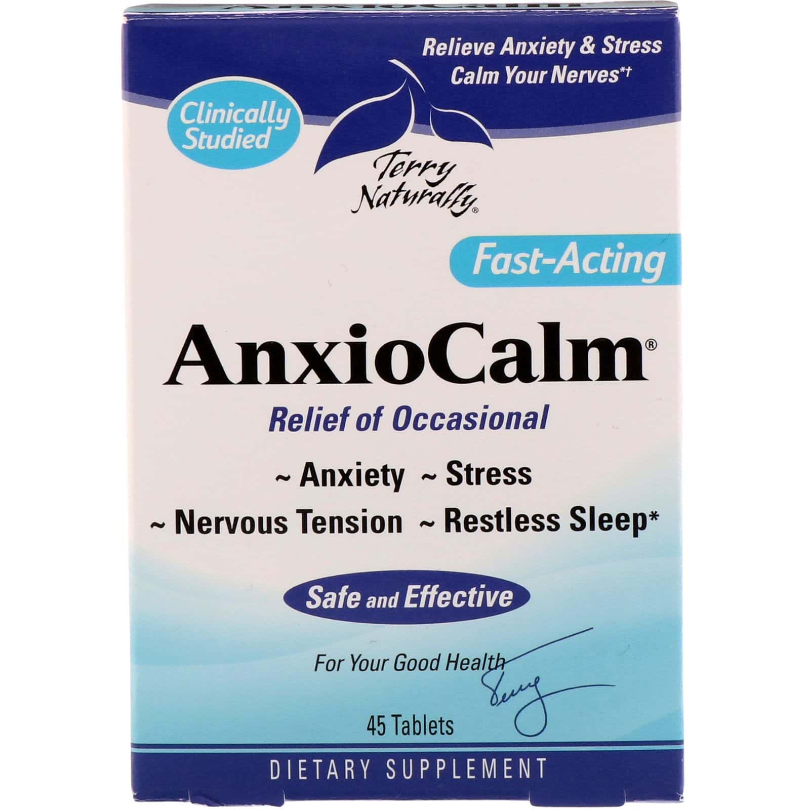 Terry Naturally, Ansio-Calm de Terry Naturalmente, 45 tabletas