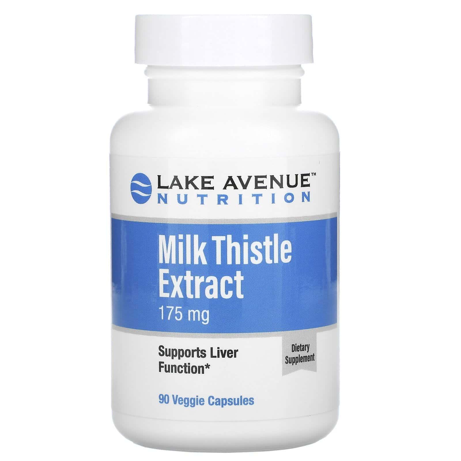 Lake Avenue Nutrition, Extracto de cardo mariano, 175 mg, 90 cápsulas vegetales