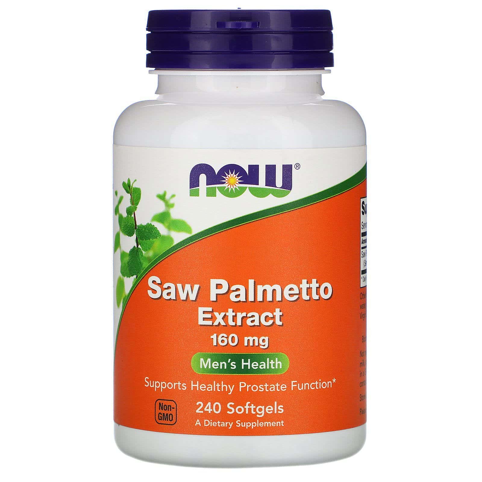 Now Foods, Extracto de serenoa, 160 mg, 240 cápsulas blandas