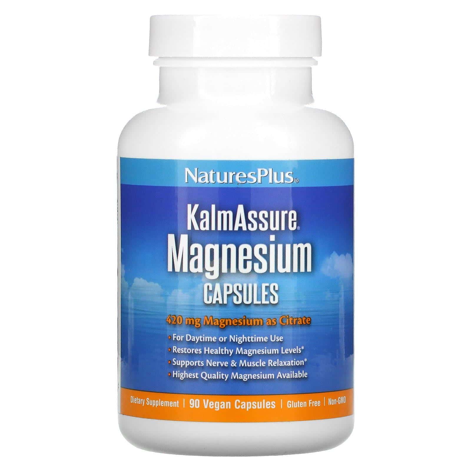 Nature's Plus, KalmAssure, Magnesium, 420 mg, 90 Vegan Capsules