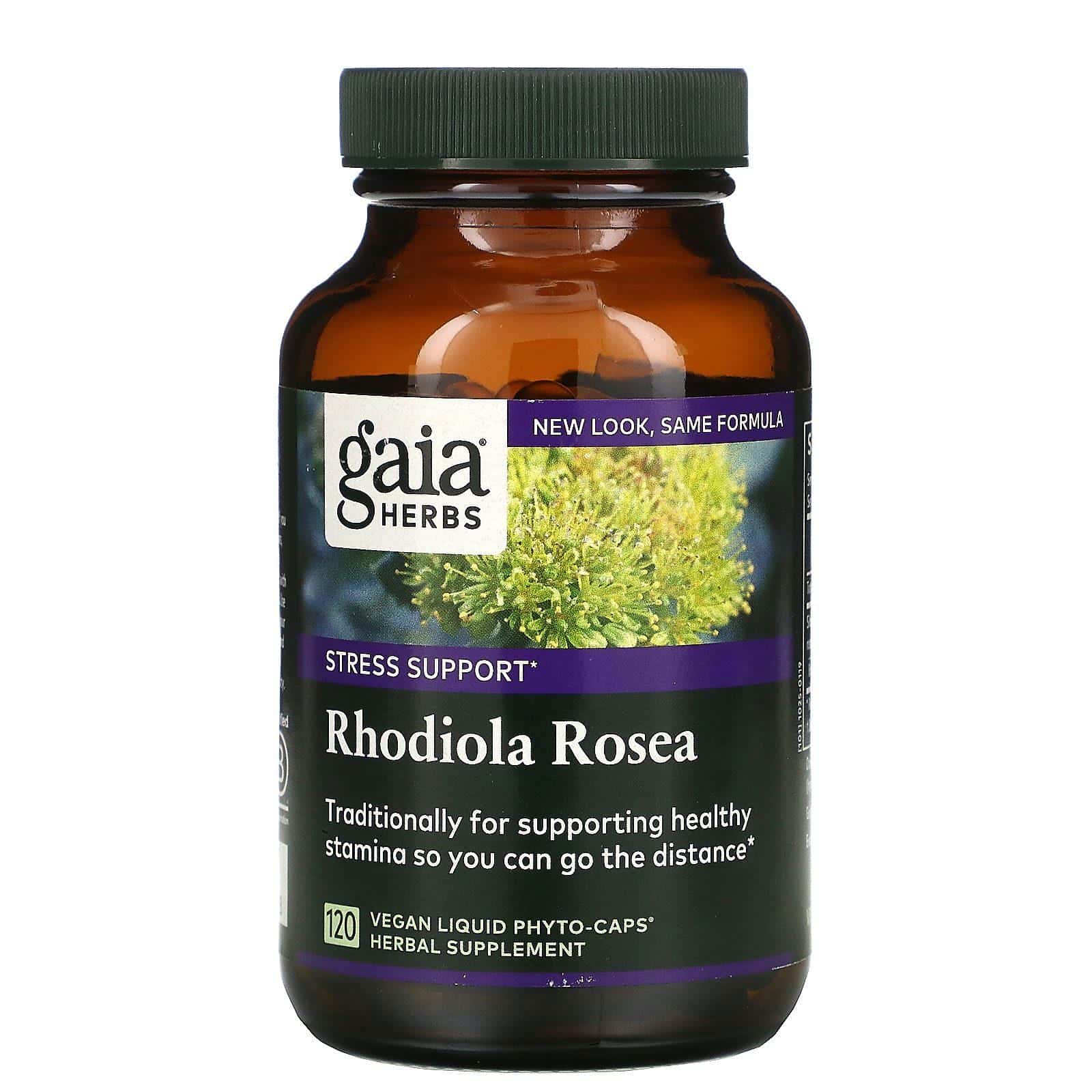 Gaia Herbs, Rhodiola rosea, 120 cápsulas Liquid Phyto-Caps veganas